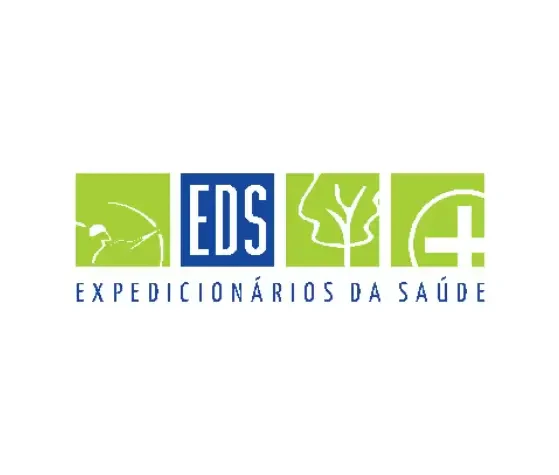Logotipo oficial da EDS - Expedicionários da Saúde. A imagem reforça a identidade da organização humanitária que leva atendimento médico especializado a populações isoladas.