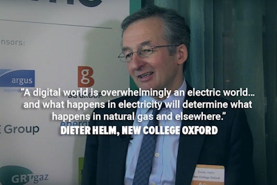Dieter Helm from New College Oxford participating in a camera interview