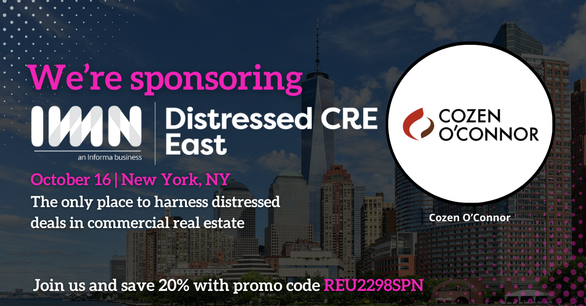 Distressed CRE East Marketing Banner for Sponsors
