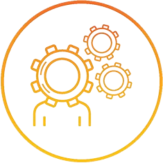 Icon representing operational efficiency, process improvement, and service optimization for the Optimizing Service & Support Operations conference track.