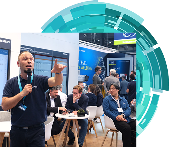 Exhibitor presenting at The Battery Show Europe