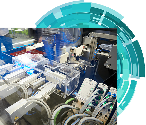 Cable products displaying on a trade show booth