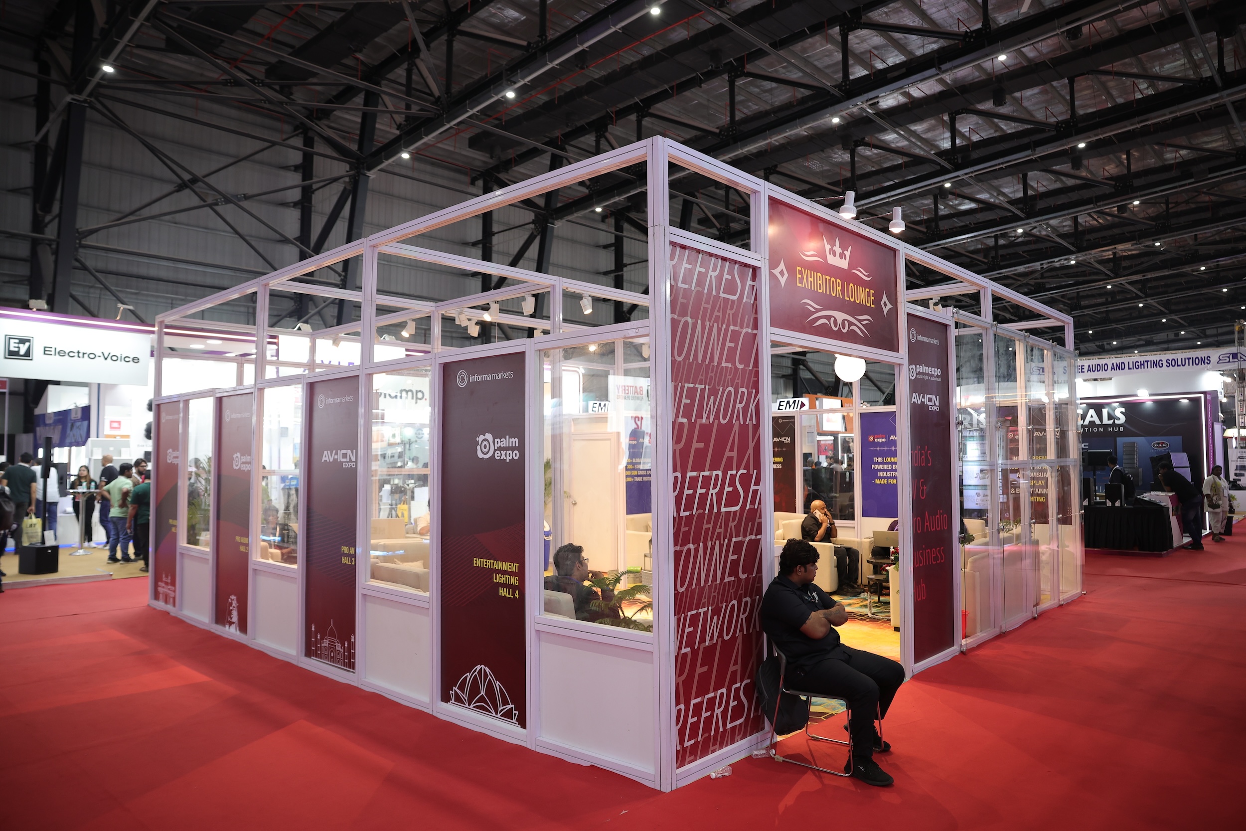 AV-ICN exhibition booth made with eco-friendly materials