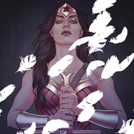 Emanuela Lupacchino at MEFCC Hall of Fame, known for her Wonder Woman and Star Wars artwork.