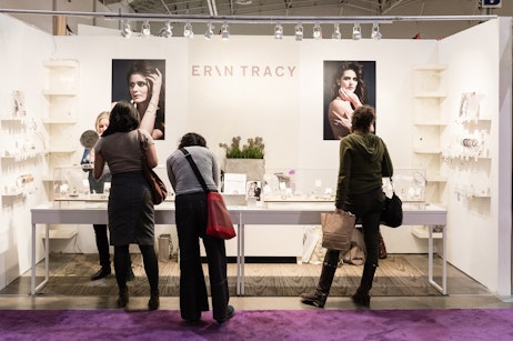 This is an example of Exhibitor provided hardwalls in a 5x10 booth