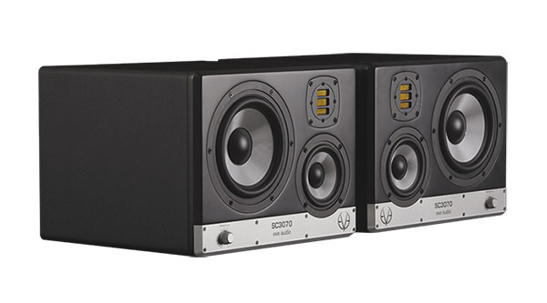 Eve Audio SC3070 three-way studio monitor with AMT tweeter, dedicated midrange driver, and 7-inch woofer for precise mixing and mastering.