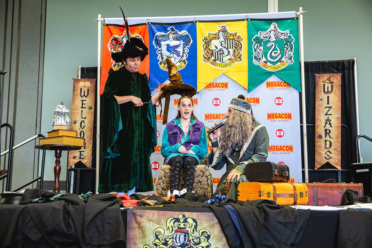 A young Witch gets sorted into her Harry Potter house