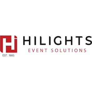 Hilights Event Solutions logo – MEES 2025 Exhibitor offering event lighting, sound, and staging services