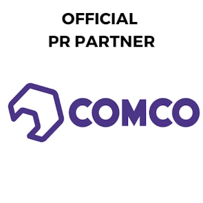 Comco logo – Official PR Partner at MEES 2026, providing comprehensive media relations, press coverage, and communications strategy