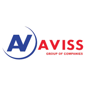AVISS logo – MEES 2026 Exhibitor offering offering cutting-edge audiovisual equipment, lighting, sound systems, and event production services