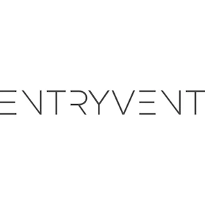 Entryvent logo – MEES 2026 Exhibitor offering integrated event management platform for registrations, attendee check-ins, and badge printing