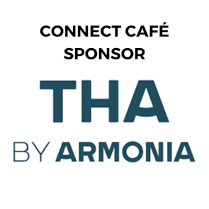 THA by Armonia logo – Connect Cafe Sponsor at MEES 2026, creating a dedicated space for attendee networking and refreshments
