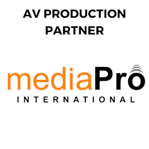 MediaPro International logo – AV Production Partner at MEES 2026, supporting live event technical delivery and visual production