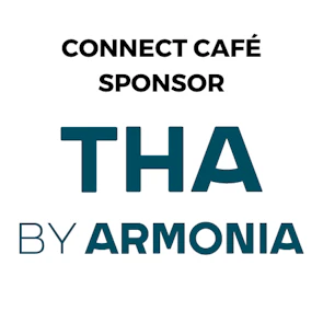THA by Armonia logo – Connect Cafe Sponsor at MEES 2026, creating a dedicated space for attendee networking and refreshments