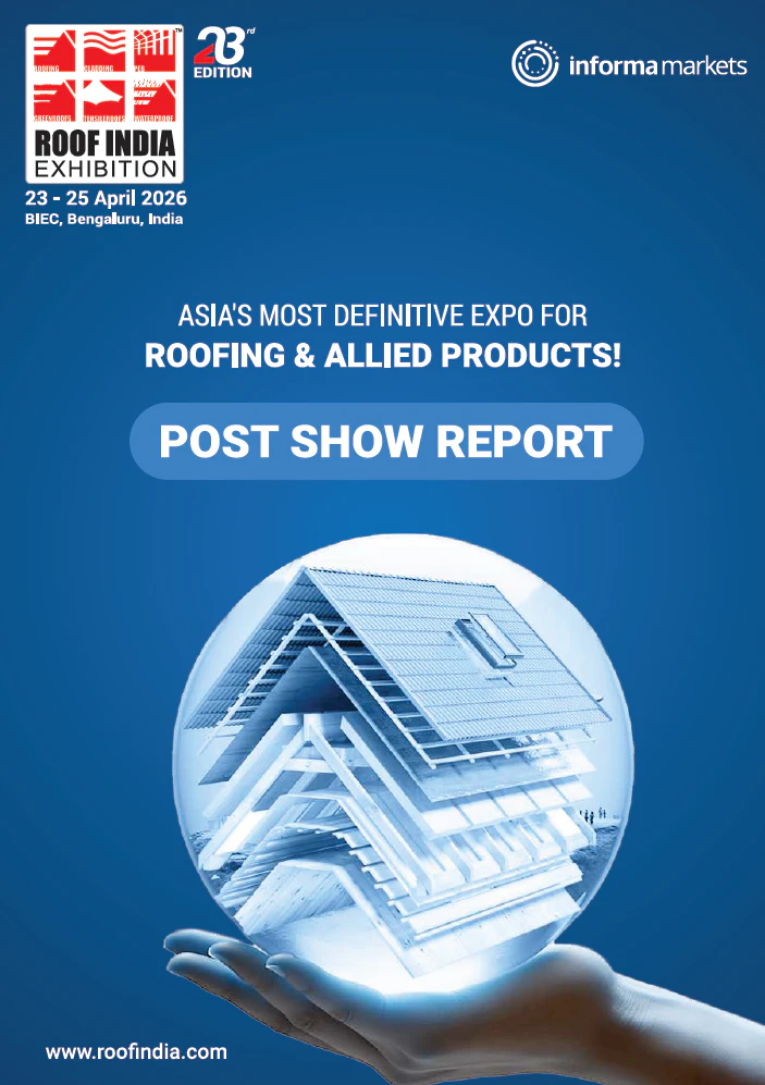 Post show report cover featuring different kind os floors