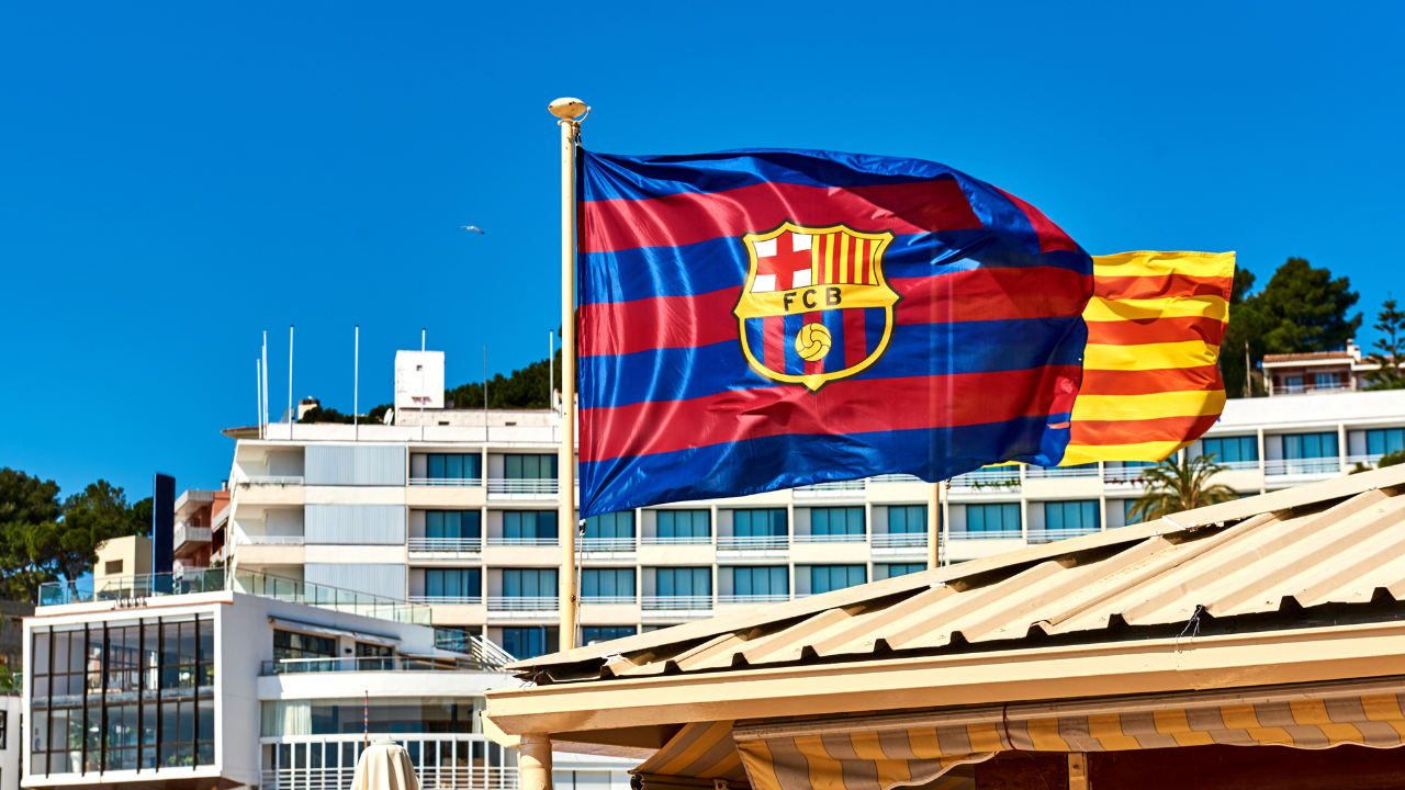 FC Barcelona flag