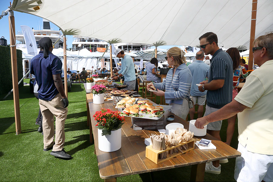 Food at Windward VIP Cabana Club