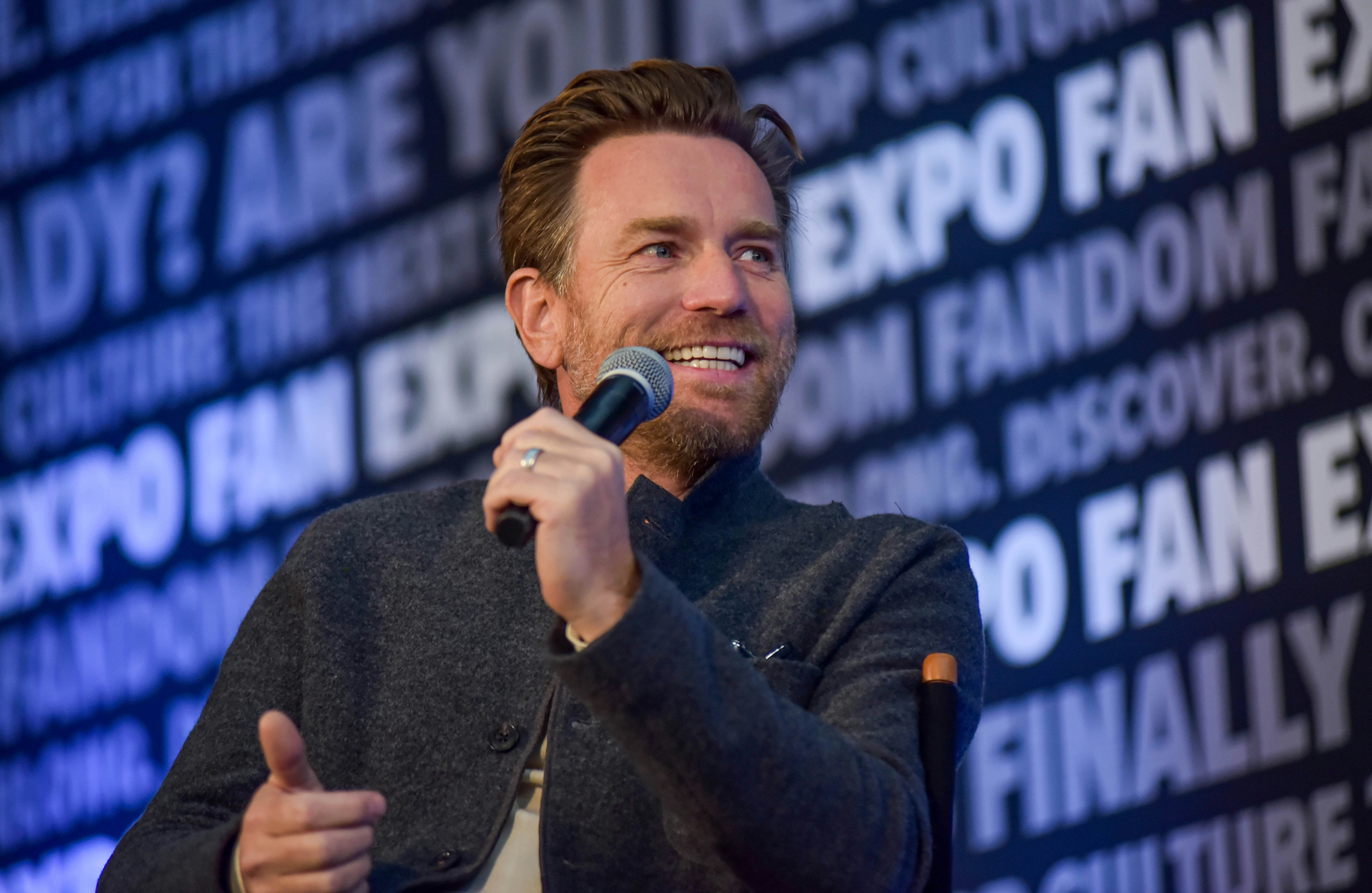 Ewan McGregor during his guest panel at FAN EXPO Boston