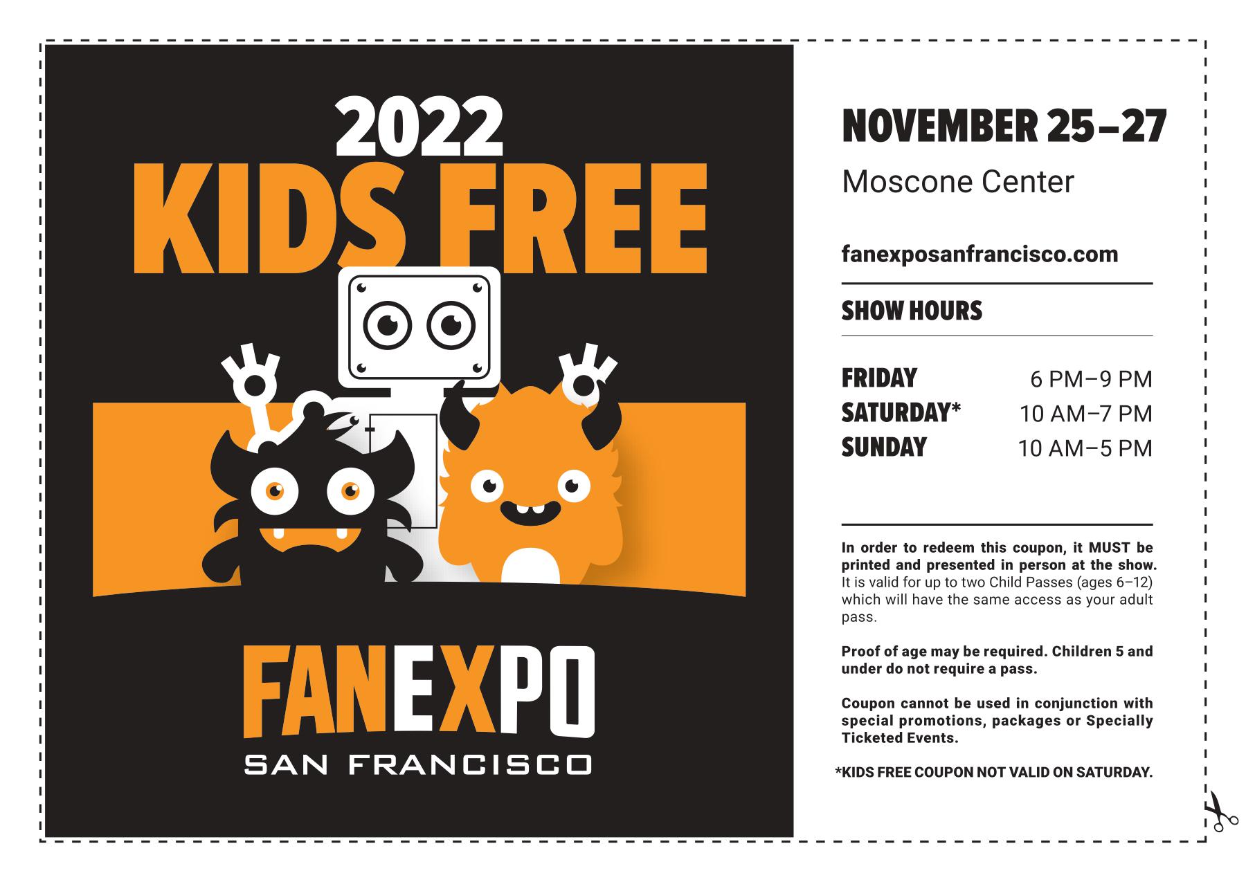 Discounts & Coupons FAN EXPO San Francisco