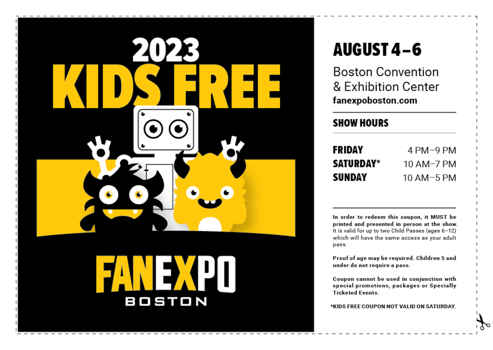 Discounts & Coupons | FAN EXPO Boston
