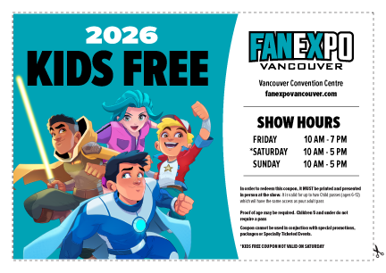 FAN EXPO Vancouver Kids Coupon