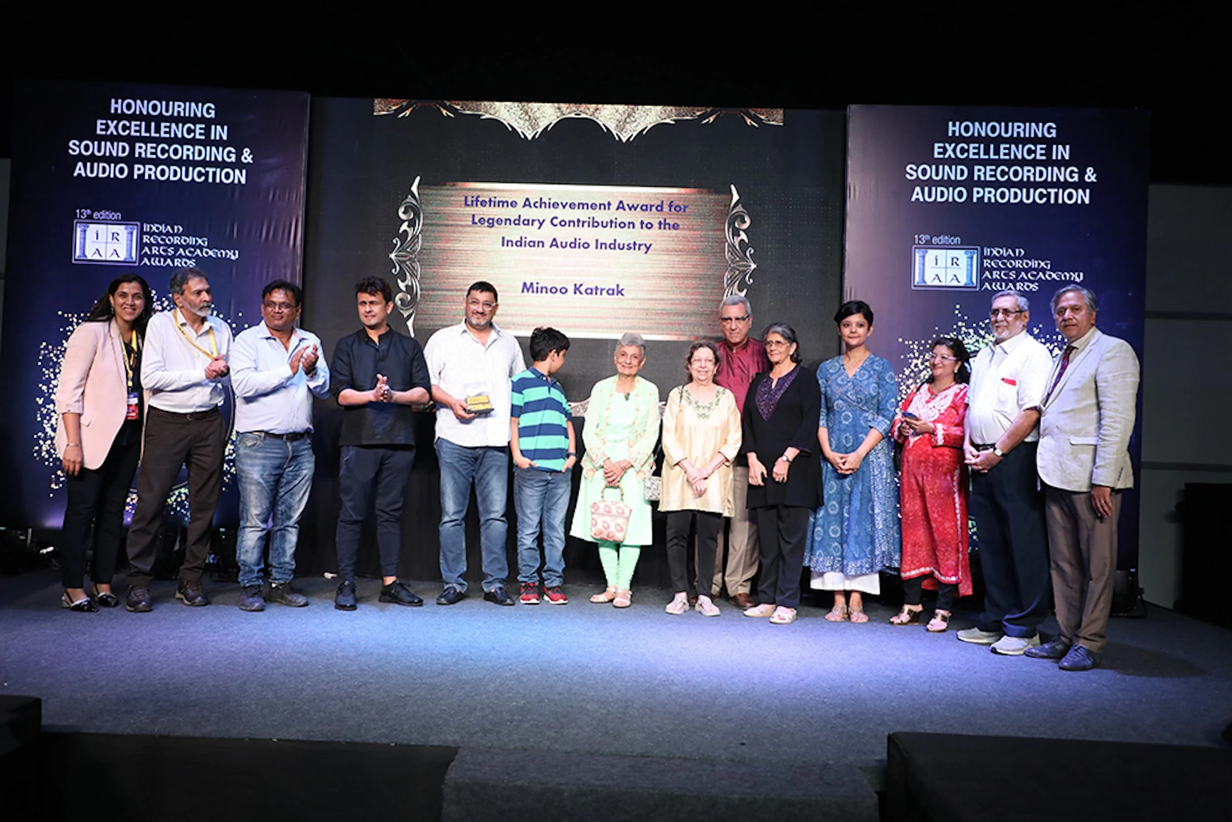 Family of Lifetime Achievement Winner Late Minoo Katrak