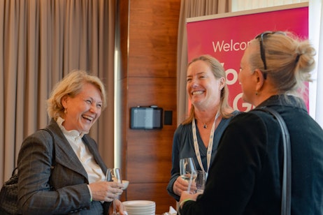 Fun networking floor at Flame