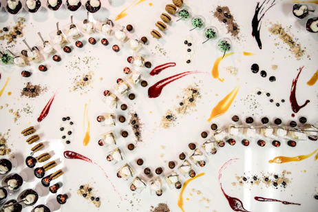 artistic mini desserts assortment