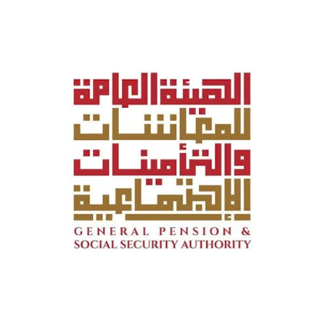 General Pension and Social Security Authority Logo, exhibitor participating at Tawdheef x Zaheb, hiring Emiratis in the federal, government, and private sector
