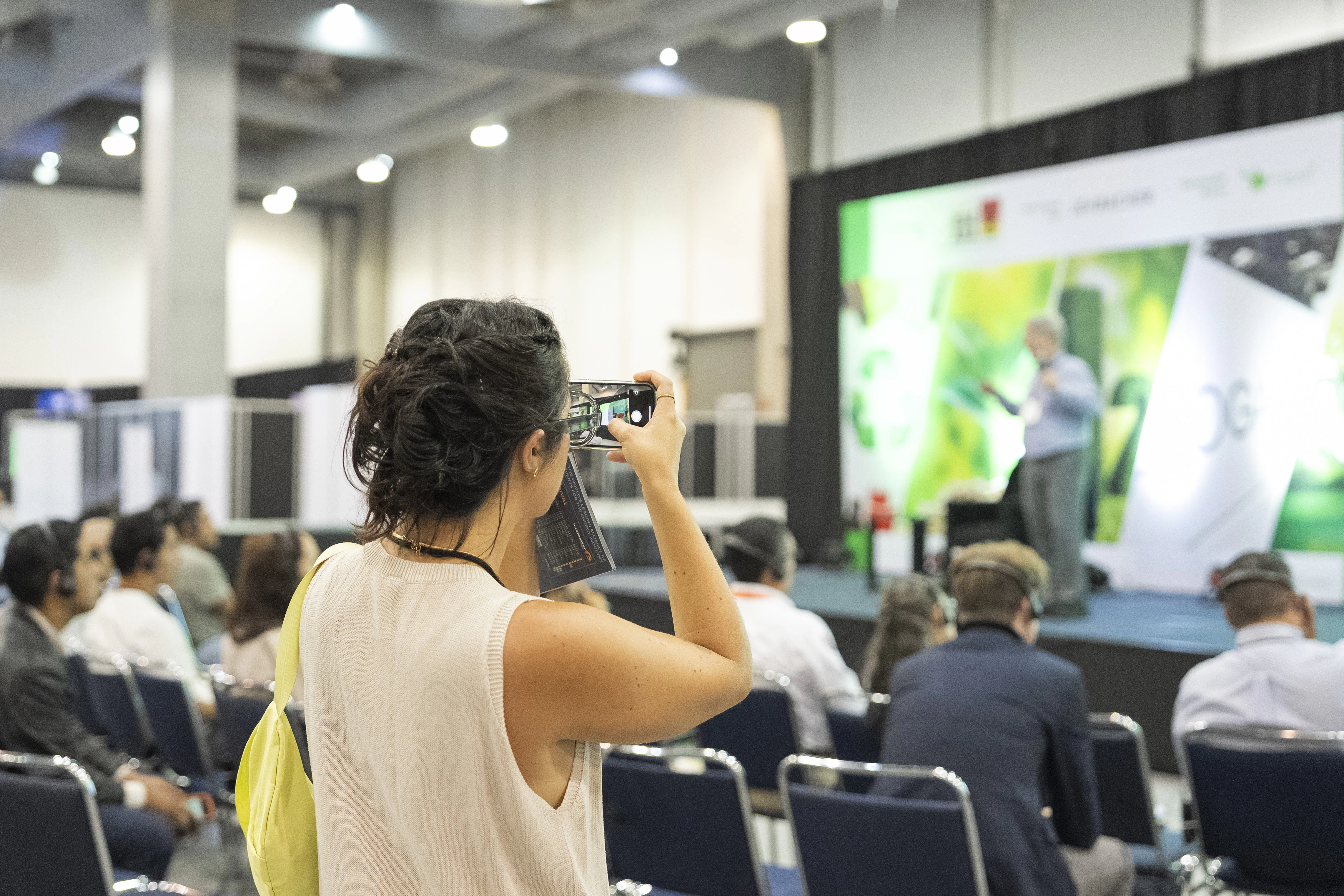 Photographing the conference