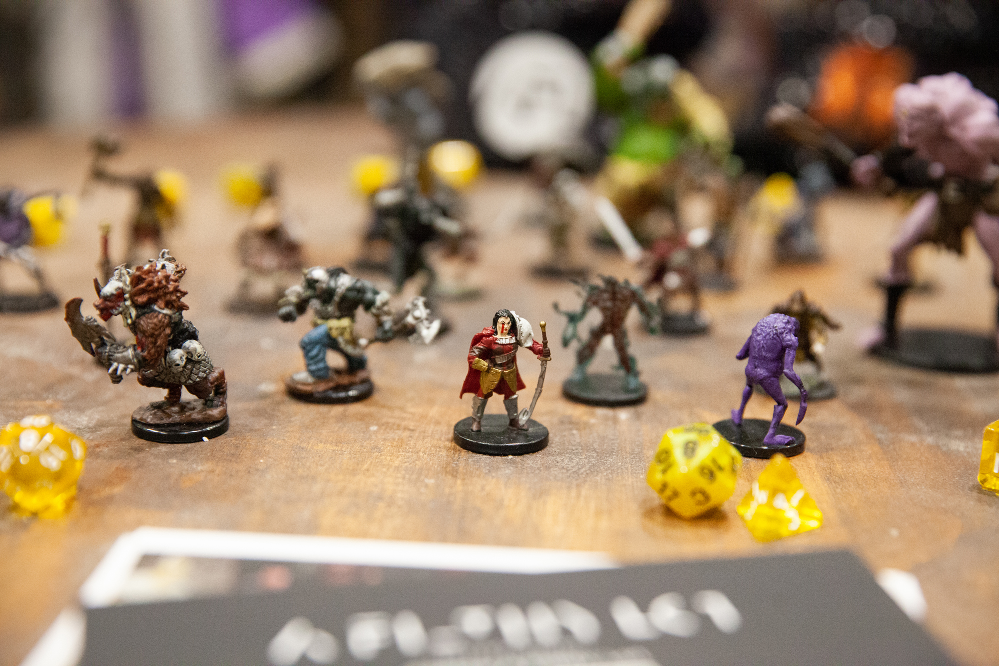 A couple of tabletop gaming figurines.