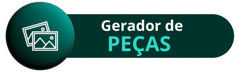 Botão verde com o texto "gerador de peças" e a ilustração de quadros com fotos na lateral esquerda.