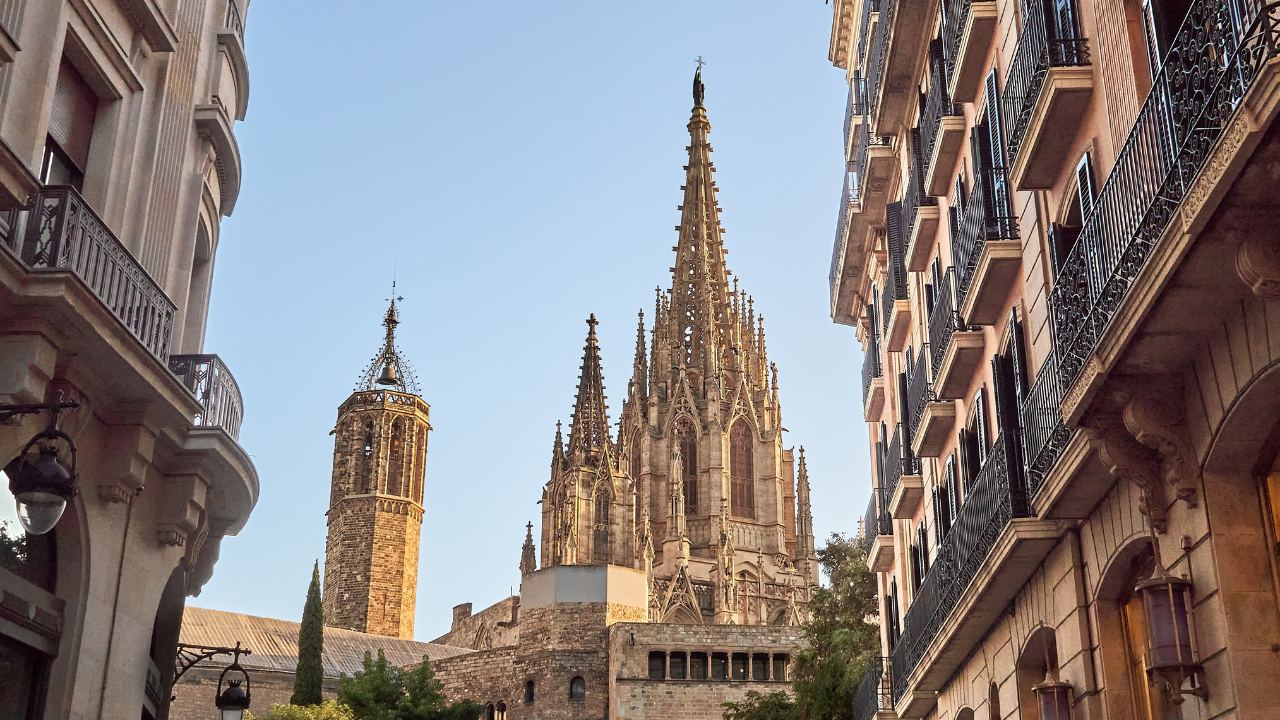 Sagrada Familia at dusk