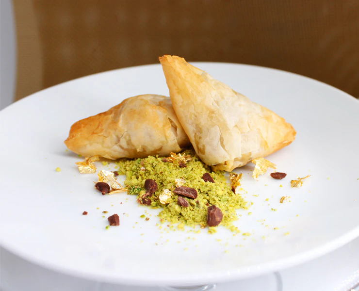 Dubai Chocolate Phyllo Triangle