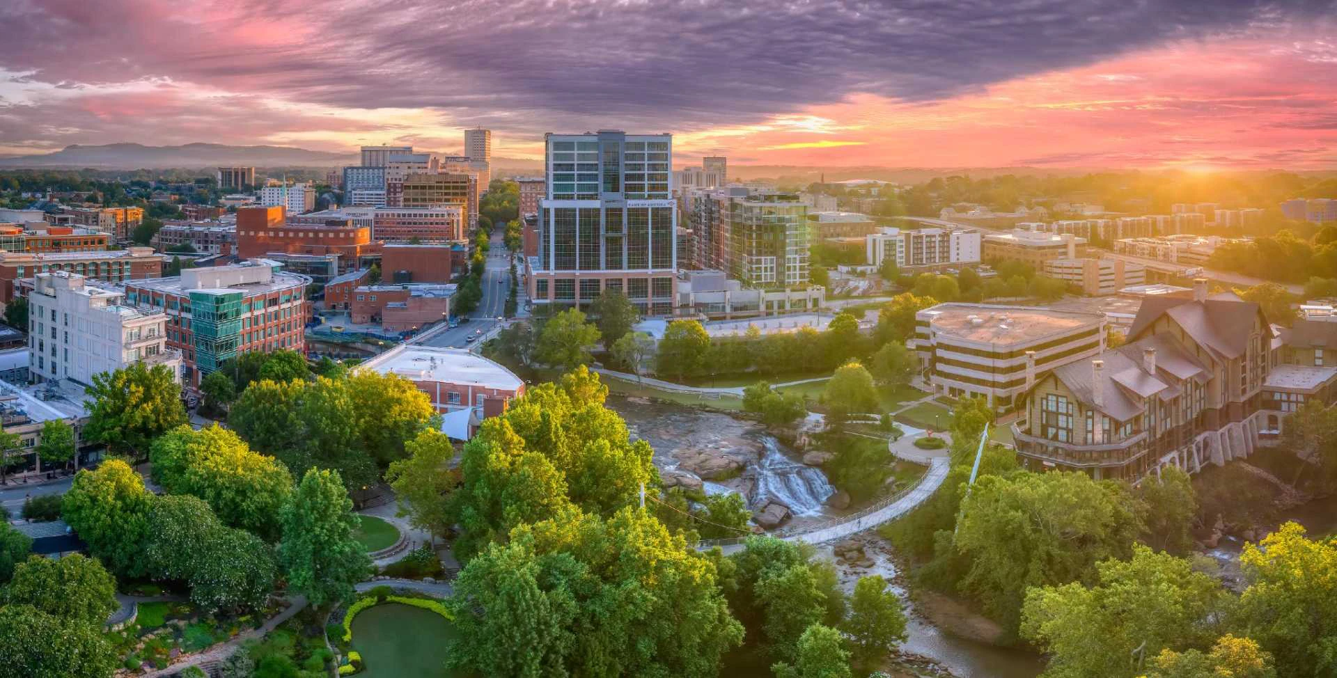 Skyline View of Greenville, SC