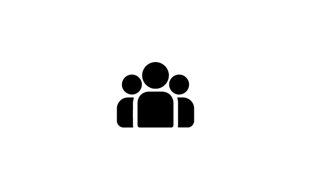 clip art of 3 people clustered together