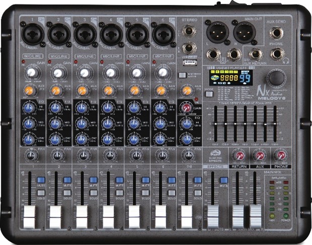 MELODY8 with 6 XLR Bal Microphone Inputs