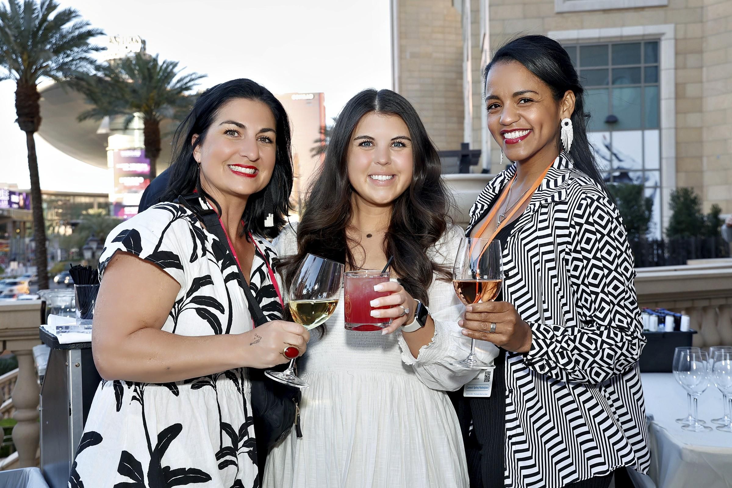 Attendees mingling at networking event