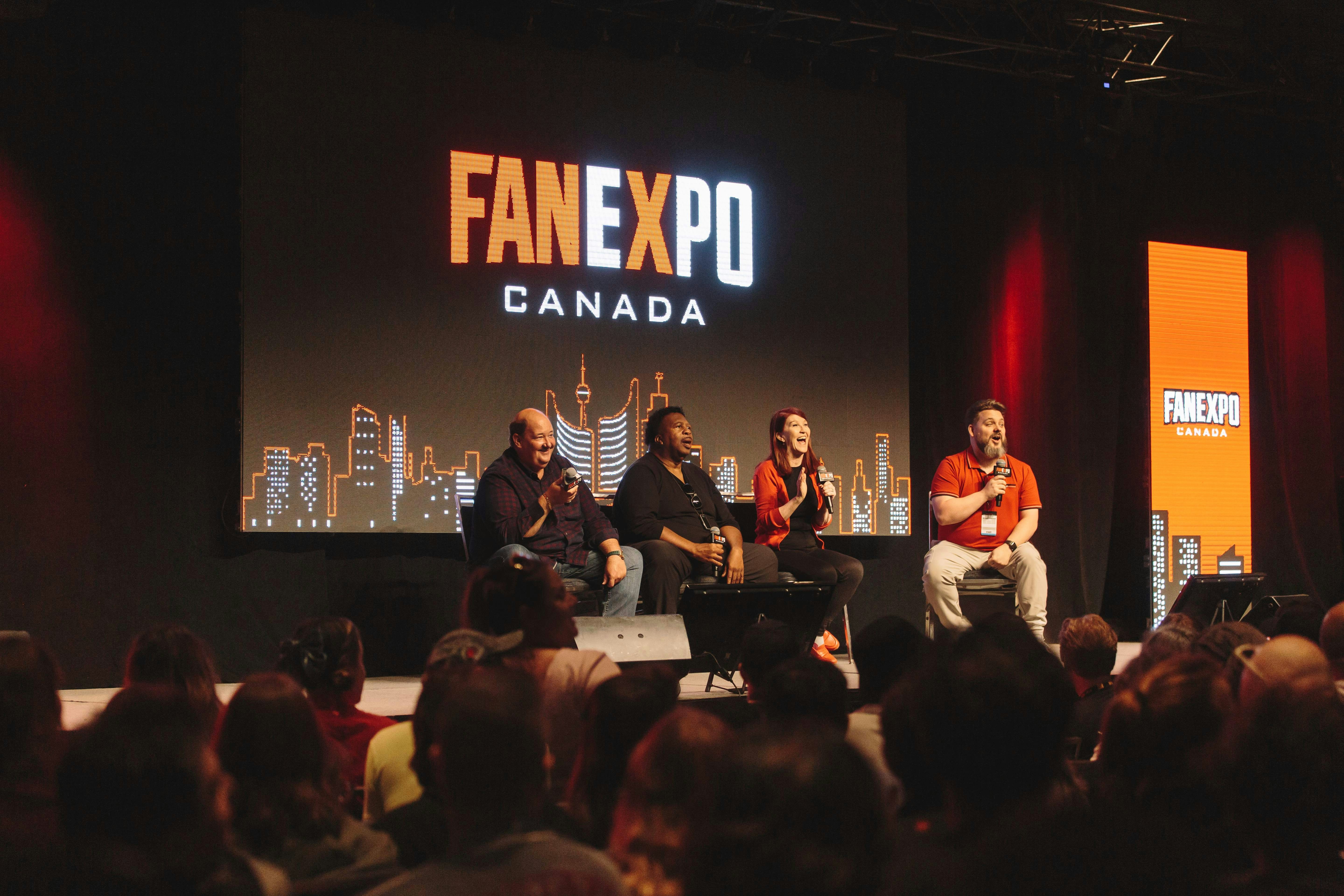 The office cast at their panel