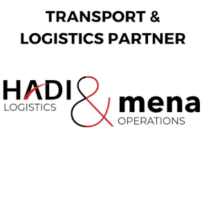 Hadi Logistics & Mena Operations logo – SES 2026 Transport & Logistics Partner managing event freight, transport, and site logistics