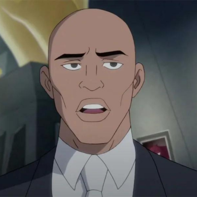 Lex Luther headshot as he looks annoyed and baffled