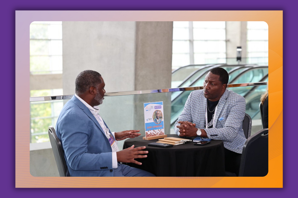 Image of Two Channel Pros Connecting at MSP Summit 2024