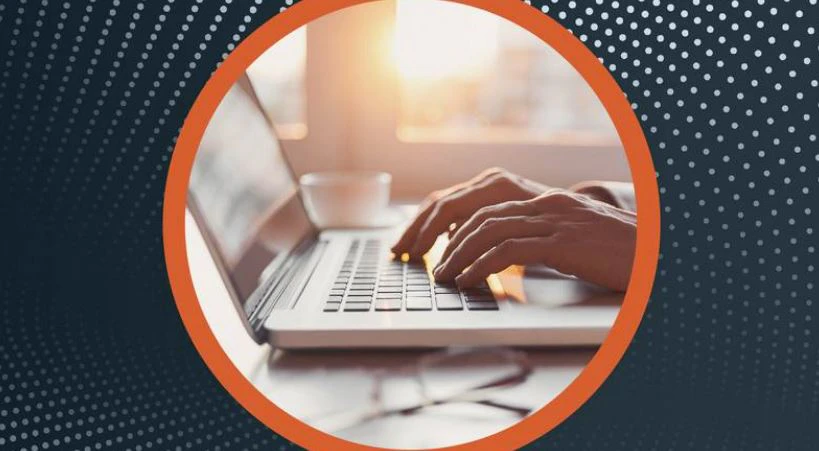 Person-logging-in-on-laptop