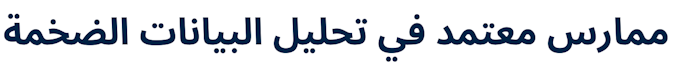 Certified Big Data Analytics Practitioner (Arabic)