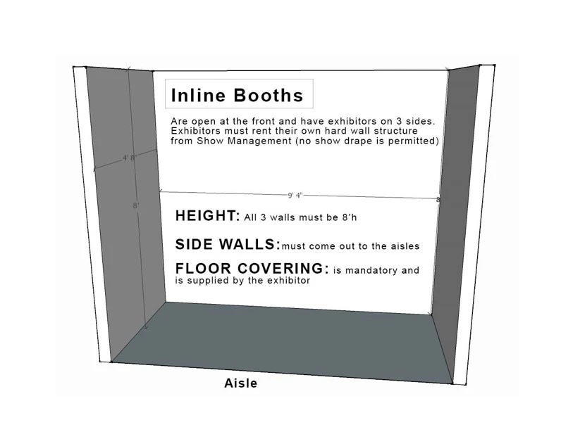 Row Inline Booth Layout IDS Toronto Quick Pricing Reference | IDS - Interior Design Show