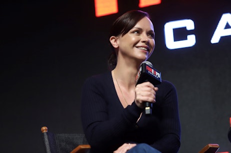 Christina Ricci on stage during her panel