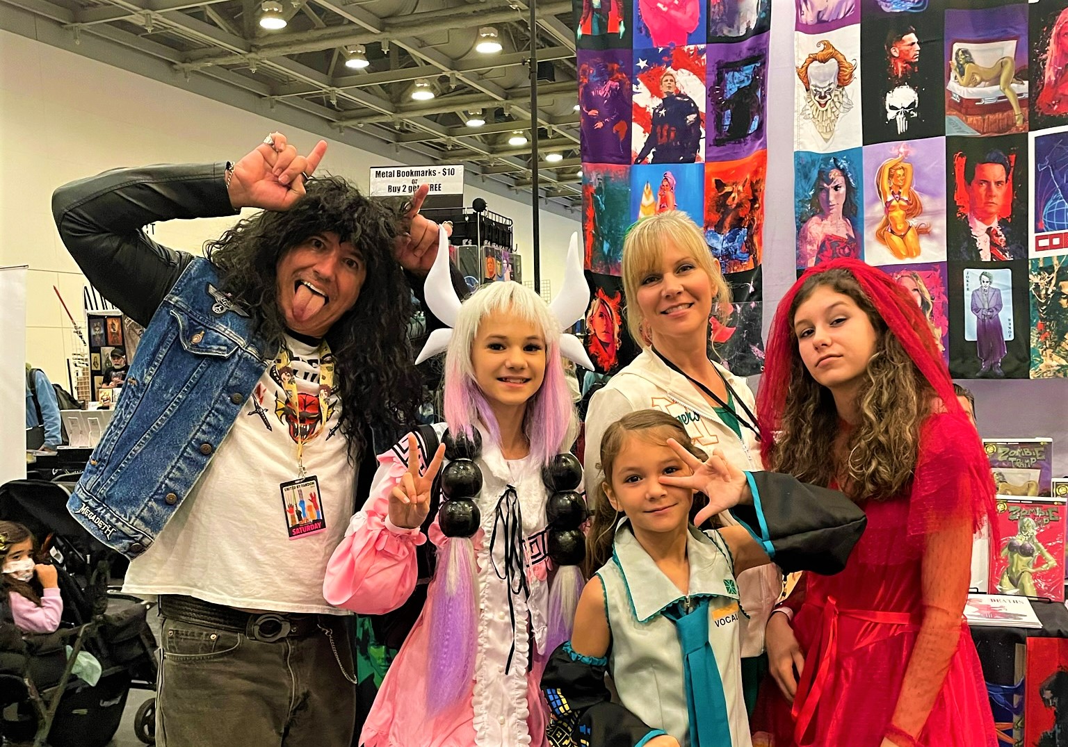 Family Cosplaying as various characters