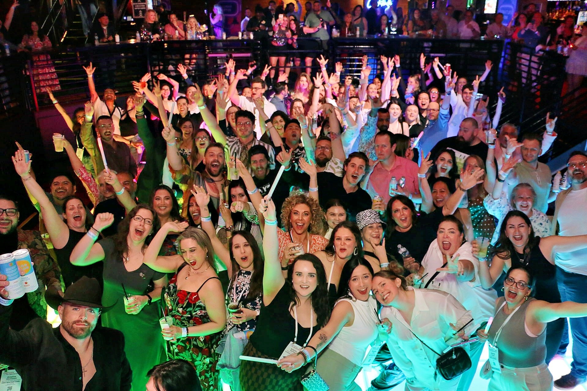 A group of people enjoying their time at the closing night party