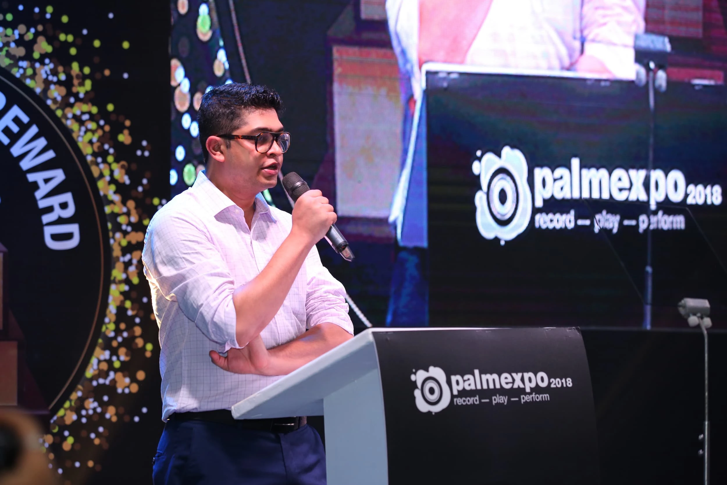 IRAA Award Director 2018 Aditya Modi Addressing the Audience