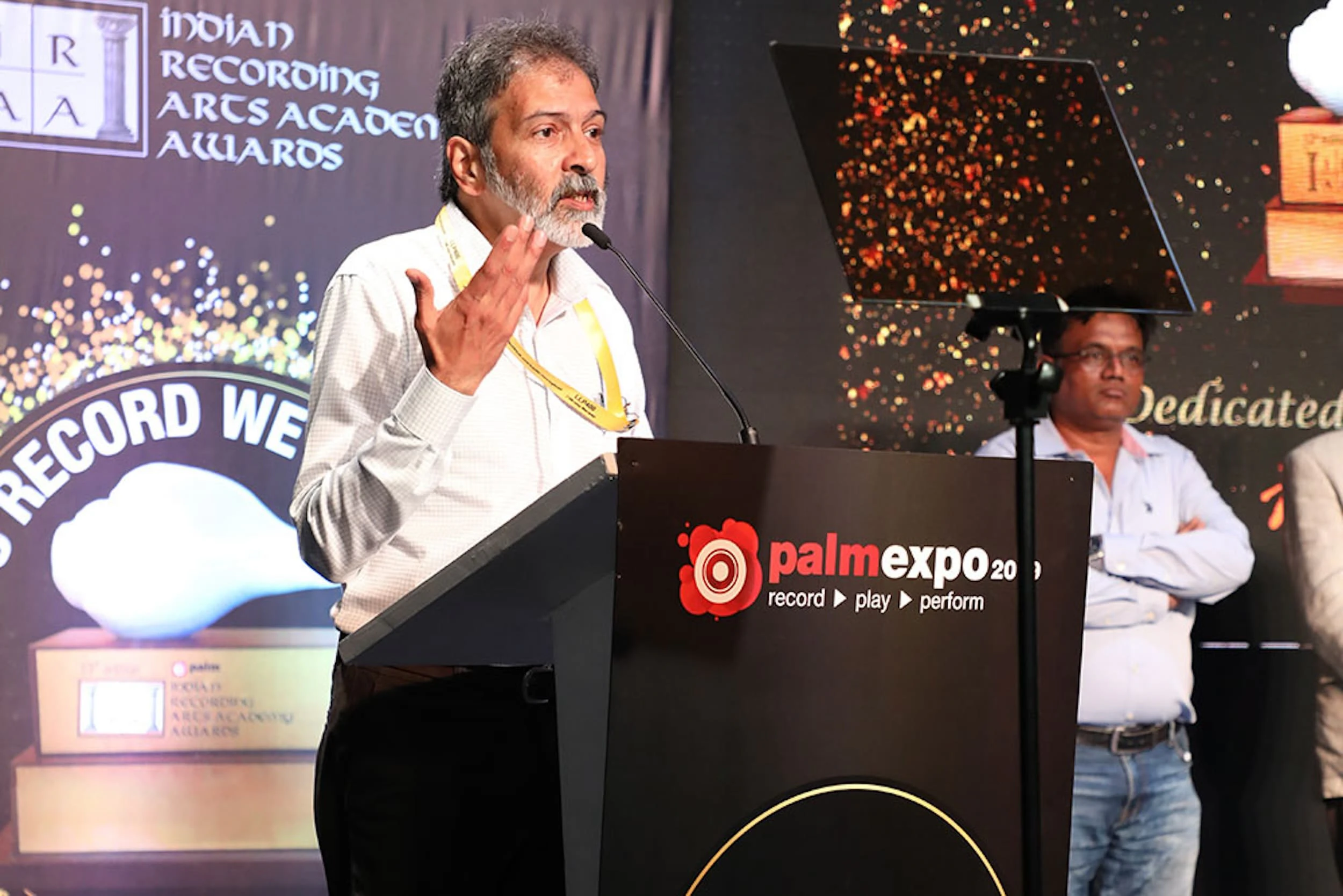 IRAA Award Director 2019 Mujeeb Dadarkar Addressing the Audience